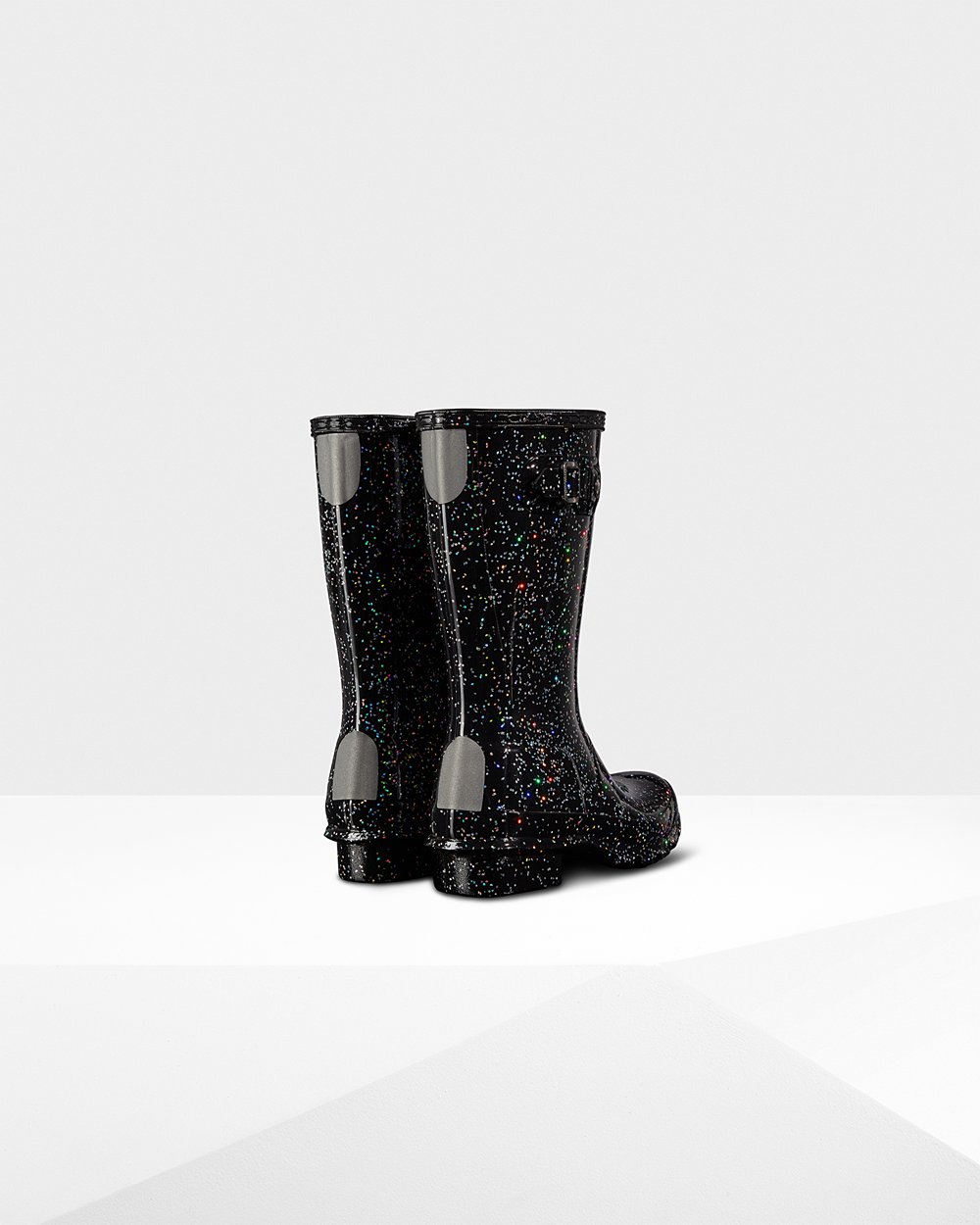 Bottes de Pluie Hunter Original Grands Giant Glitter Enfant Noir NSOEVMZ-43